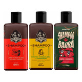Kit 3x Shampoo Para Barba Negra Lemon Guaraná Don Alcides