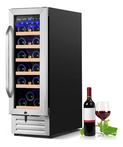 Velieta Refrigerador De Vino De 12 Pulgadas, Mini Refrigerad