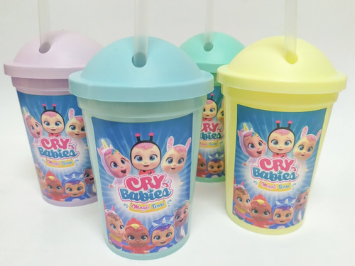 Vasos Milkshake Souvenirs - Bebes Llorones (25 Unid)