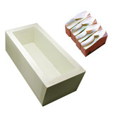 Molde Forma Retangular Sabonetes Barra 1 Kg Em Mdf Branco