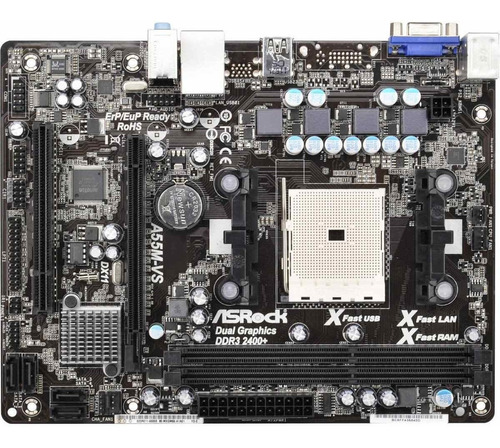 Mother Fm1 Asrock A55m-vs Ddr3 X2 Pcie A55 Outlet