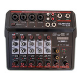 Mesa Som 6 Canais Mc6btbluetooth Usb Interface Live Ao Vivo Bivolt