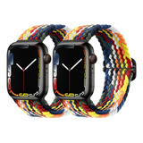 2pzs Correa Para Apple Watch Reloj Todas Series Extensible