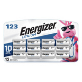 Energizer 123 Baterías De Litio, 12 Unidades (cr123a)