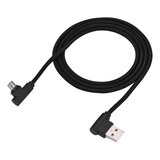 Cable Trenzado Micro Usb 2.0 De Ángulo Recto De 1m 90 Grados