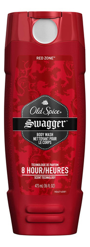 Lavado De Cuerpo Zona Roja Old Spice, Swagger, Botella De 16