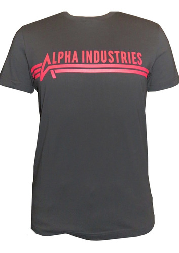 Remera Estampada-algodón Hombre Alphaindustries T Importadas