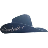 Sombrero Cowboy Vaquero Bordado Negro Country Exclusivo