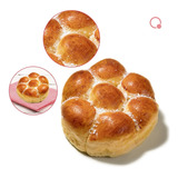 Pão Brioche Coco Artificial P/ Decoração Padaria Mesa Festa