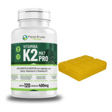 Vitamina K2 Pro Mk7 120 Cáp Com Cálcio E Vitamina D3 + Laudo