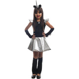 Fantasia De Halloween Infantil Feminina Unicórnio Negro Luxo