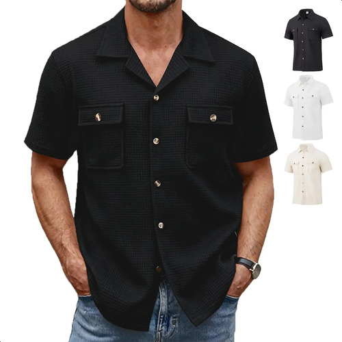 Camisa Formal Hombre Camisa Casual Manga Corta Camisa Hombre | MercadoLibre