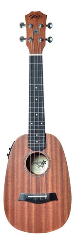 Ukulele Pineapple Elétrico Seizi Bali Sapele Concert