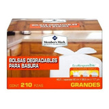 Bolsas Para Basura Grandes Member´s Mark (210 Bolsas) 49.2 L