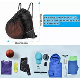 Mochila De Fútbol Plegable De Malla Desmontable Comfort Color Negro