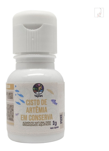 Cisto De Artêmia Yepist 2g Para Peixes Pequenos Em Conserva