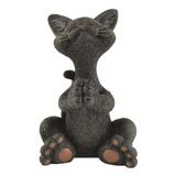 Jfsm Inc. Fantastico Gato Negro Rezando Figura Coleccionable