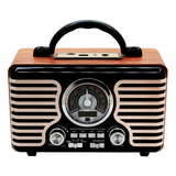 Radio Retro Bluetooth Portátil 10w Back To Retro - Ps