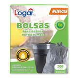 Bolsas  Logar Para Basura Extra Jumbo  50 Bolsas De 208 L