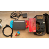 Bundle Nintendo Switch Neon + 7 Juego Fisicos + Zelda Combo