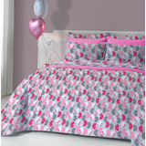 Cobre Leito Cama Casal Infantil 3 Pç Menina - Kitty Girl Cat