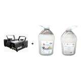 Kit Maquina Sanitizante De Humo 400w Con Liquido 4lt