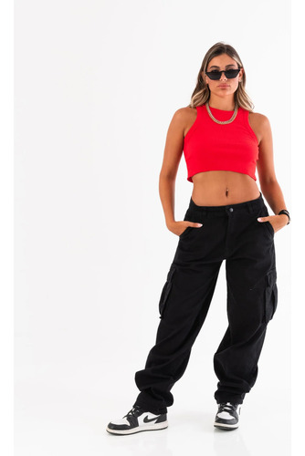 Pantalón Skater Fit Cargo Dama Her