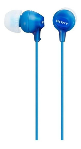 Auriculares In-ear Con Cable Sony Mdrex15lpli Silicona Azul