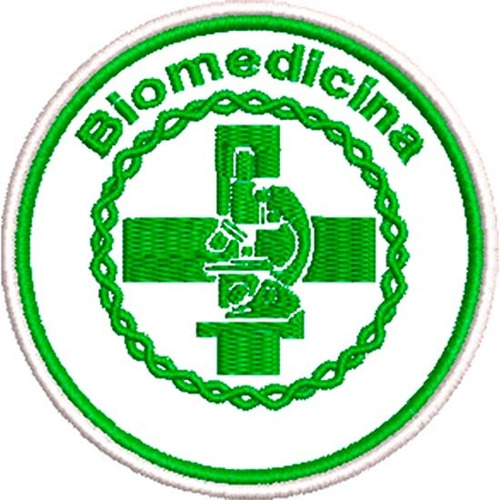 Patch Bordado Biomedicina 7,5x7,5 Cm Cód.4598