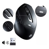 Mouse Inalámbrico Bluetooth Recargable Ergonomía 2.4g 3modos