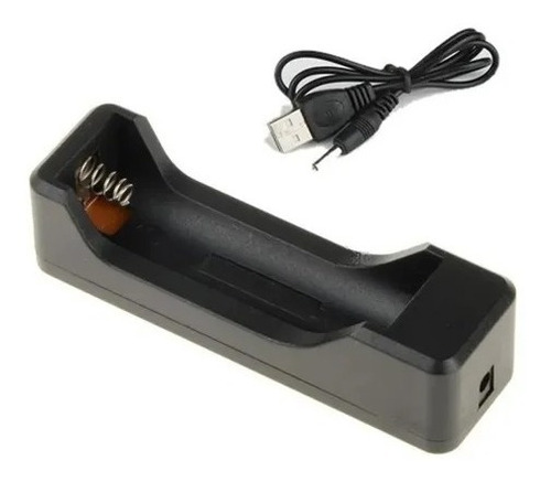 Cargador De Pilas Bateria 18650 Recargables A Con  Cable Usb