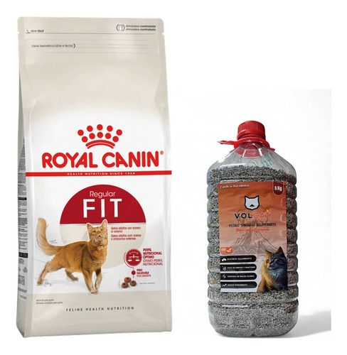 Royal Canin Fit 15kg + Volcat 5kg Gratis!