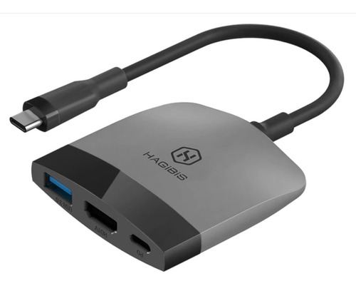 Adaptador Usb-c A Hdmi 3en1 Pcs Mac Android Nin Switch Dock