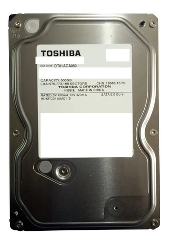 Disco Duro Interno Toshiba Dt01aca050 500gb