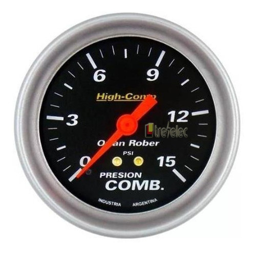 Reloj Orlan Rober Presión Combustible High Comp 15psi Ø66mm