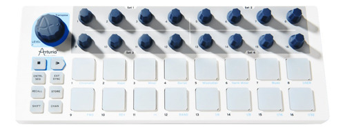 Controlador Dj Arturia Beatstep Blanco De 16 Canales