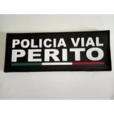 Insignia Parche Tactico De Pvc Policia Vial Perito 