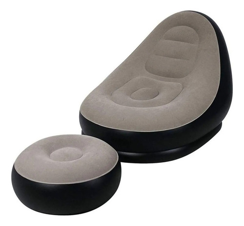 Sillón Inflable Portátil Ocio 2en1 Con Reposapiés - Sofa