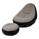 Sillón Inflable Portátil Ocio 2en1 Con Reposapiés - Sofa