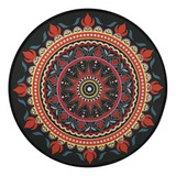 Mandala Patrón Redondo Yoga Piso Mat Meditación Mat Fácil