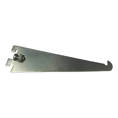 Ménsula Plana Gancho P/ Cremallera 15cm/ 10pzs Galvanizada