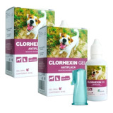 Combo De 2 Clorhexin Gel 45ml Antiplaca Perro Gato Mederilab