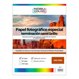 Papel Foto Semi Brillo Carta 200 Grs. 20 Hojas