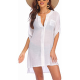 Mujer Traje De Playa Baño Cover Up Bikini Blusas Vestidos