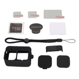 Kit Funda Silicon + Cristal Templado Correa Gopro 9 10 11