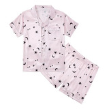 Conjunto De Pijama De Chifón De Seda Para Niñas  Pijama Star