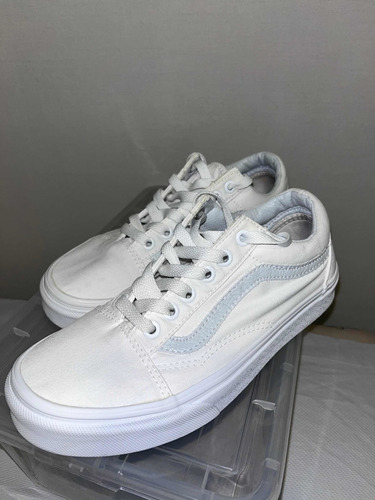 Zapatillas Vans Originales Blancas Talle 36.5 Old School