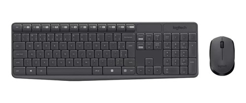 Logitech Mk235 Kit Teclado Mouse Wireless S/ Fio Resist Àgua