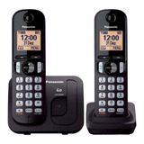 2 Teléfonos Inalámbricos Panasonic Kx-tgc212 Dect 6.0 Negro
