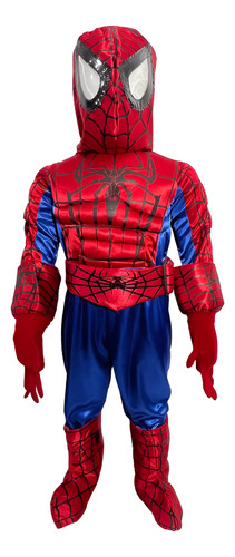 Disfraz Hombre Araña Niño Spider Man Con Accesorios T-4-6-8 | Envío gratis